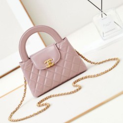 Perfette Qualità Repliche 23K Kelly Mini shopping Borsa AS4416 Rosa Imitazione