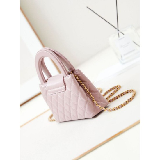 Perfette Qualità Repliche 23K Kelly Mini shopping Borsa AS4416 Rosa Imitazione