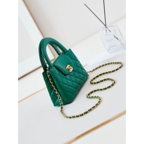 Miglior Falso 23K Kelly Mini shopping Borsa AS4416 Verde Economiche Premium