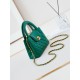 Miglior Falso 23K Kelly Mini shopping Borsa AS4416 Verde Economiche Premium