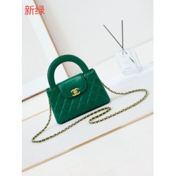 Miglior Falso 23K Kelly Mini shopping Borsa AS4416 Verde Economiche Premium