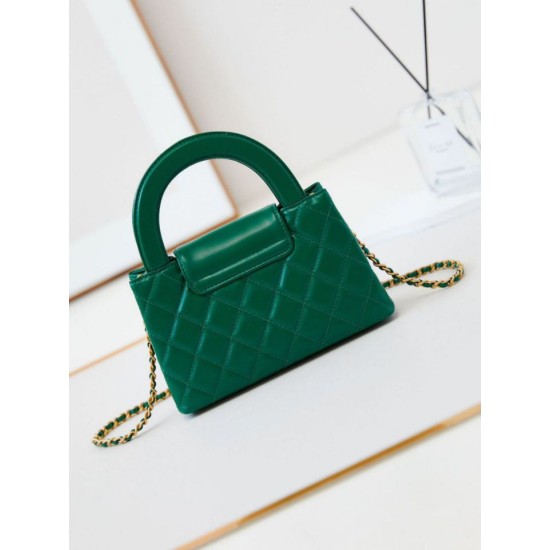 Miglior Falso 23K Kelly Mini shopping Borsa AS4416 Verde Economiche Premium