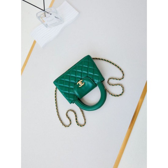 Miglior Falso 23K Kelly Mini shopping Borsa AS4416 Verde Economiche Premium