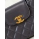 Replica perfetta 23K Kelly Mini shopping Borsa AS4416 Grigio scuro Imitazione Outlet Online