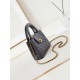 Replica perfetta 23K Kelly Mini shopping Borsa AS4416 Grigio scuro Imitazione Outlet Online