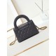 Replica perfetta 23K Kelly Mini shopping Borsa AS4416 Grigio scuro Imitazione Outlet Online