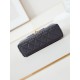 Replica perfetta 23K Kelly Mini shopping Borsa AS4416 Grigio scuro Imitazione Outlet Online