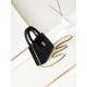 Migliore Repliche 23K Kelly Mini shopping Borsa AS4416 Lana Nero Economiche Outlet Online
