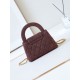 Replica perfetta 23K Kelly Mini shopping Borsa AS4416 Lana Borgogna Imitazione Outlet Online