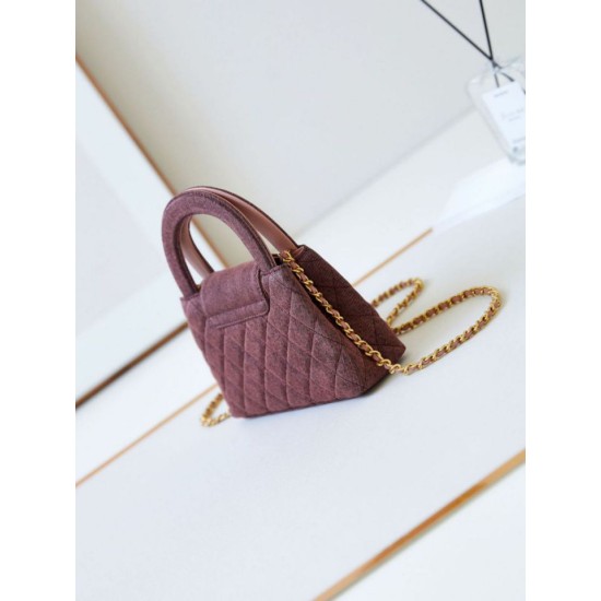 Replica perfetta 23K Kelly Mini shopping Borsa AS4416 Lana Borgogna Imitazione Outlet Online