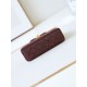 Replica perfetta 23K Kelly Mini shopping Borsa AS4416 Lana Borgogna Imitazione Outlet Online
