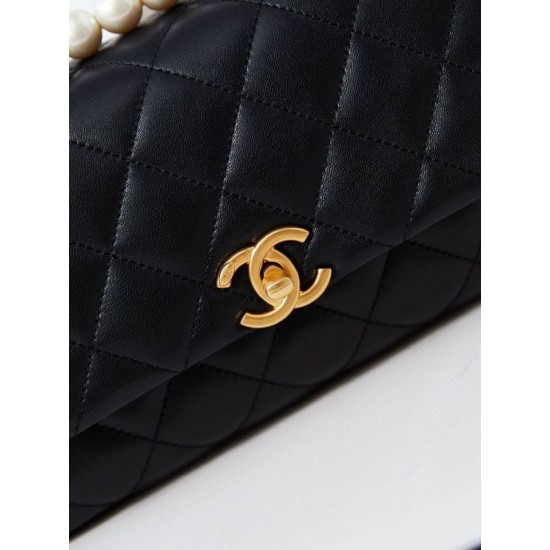 Migliore Repliche Flap Chain Borsa AS4997 Nero Economiche Outlet Online