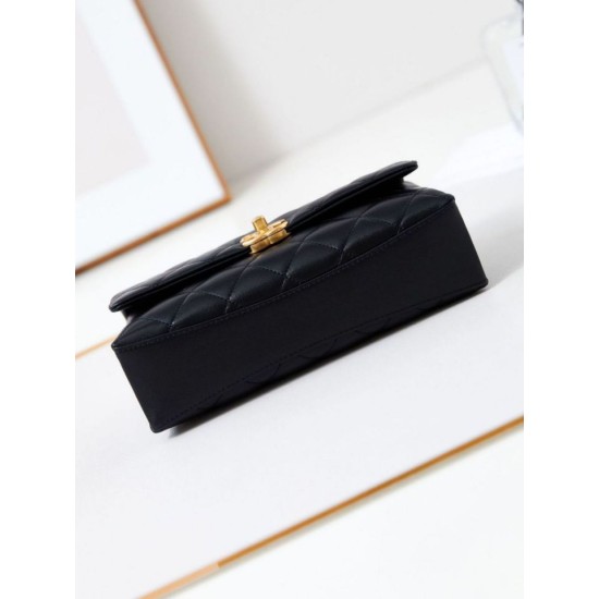Migliore Repliche Flap Chain Borsa AS4997 Nero Economiche Outlet Online