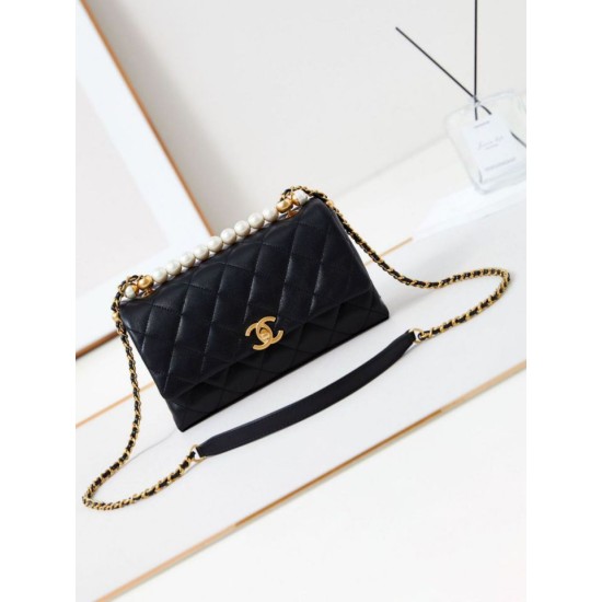 Migliore Repliche Flap Chain Borsa AS4997 Nero Economiche Outlet Online