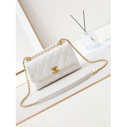 Replica perfetta Flap Chain Borsa AS4997 Bianco Imitazione Outlet Online