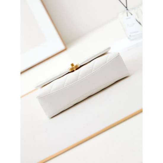 Replica perfetta Flap Chain Borsa AS4997 Bianco Imitazione Outlet Online