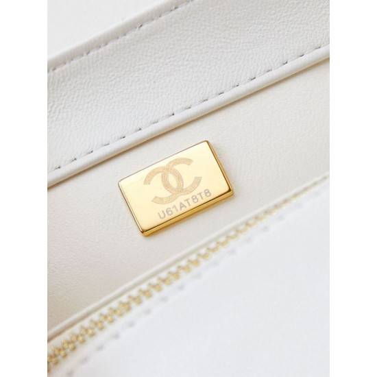 Replica perfetta Flap Chain Borsa AS4997 Bianco Imitazione Outlet Online