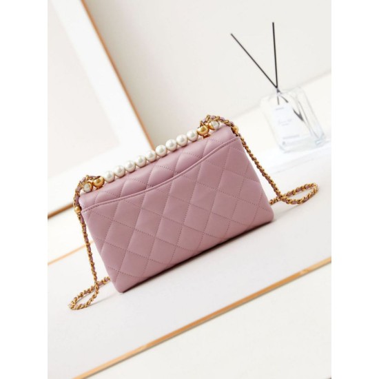 Replica perfetta Flap Chain Borsa AS4997 Rosa Imitazione Outlet Online