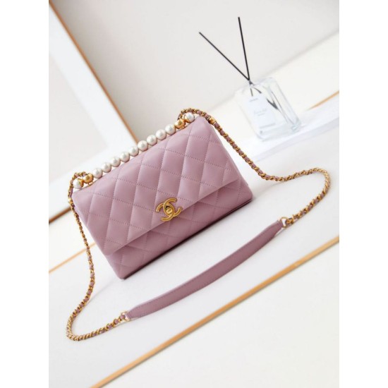 Replica perfetta Flap Chain Borsa AS4997 Rosa Imitazione Outlet Online