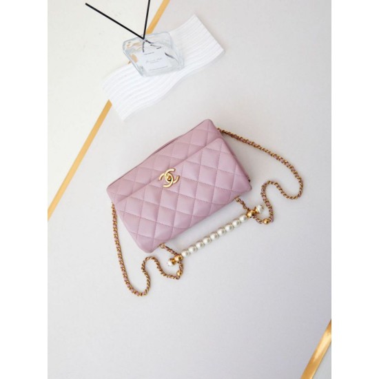 Replica perfetta Flap Chain Borsa AS4997 Rosa Imitazione Outlet Online