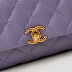 Miglior Falso Flap Chain Borsa AS4997 Viola Economiche Premium