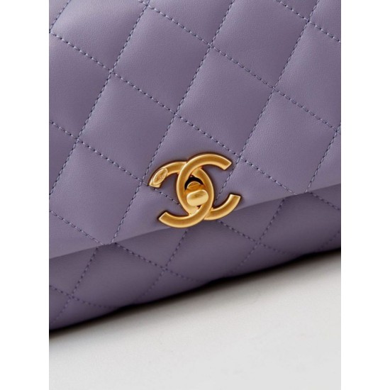 Miglior Falso Flap Chain Borsa AS4997 Viola Economiche Premium