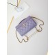 Miglior Falso Flap Chain Borsa AS4997 Viola Economiche Premium