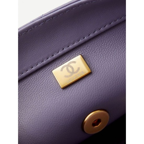 Miglior Falso Flap Chain Borsa AS4997 Viola Economiche Premium