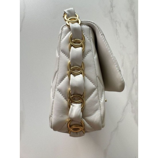 Perfette Qualità Repliche Borsa a tracolla AS5176 bianca Imitazione