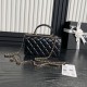Migliore Repliche Borsa Woc 24B Trendy CC con patta AP4184 Nera Economiche Outlet Online