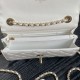 Migliore Repliche Borsa Woc 24B Trendy CC con patta AP4184 Bianca Economiche Outlet Online