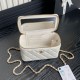 Perfette Qualità Repliche Mini Vanity Case con catena AP1472 Bianco Imitazione