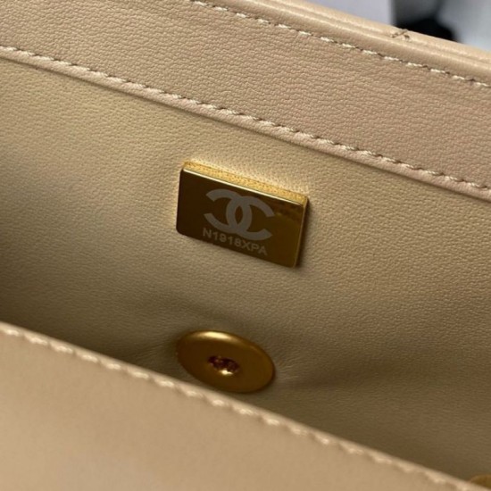 Perfette Qualità Repliche Borsa AS1787 Mini con patta albicocca Imitazione