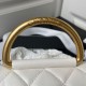 Migliore Repliche Borsa Mini con patta AS4385 Bianca Economiche Outlet Online
