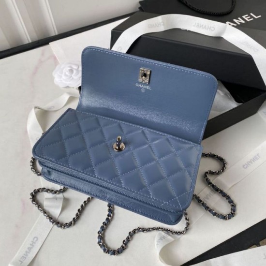 Perfette Qualità Repliche Borsa a tracolla Borsa AP3566 Blu Imitazione