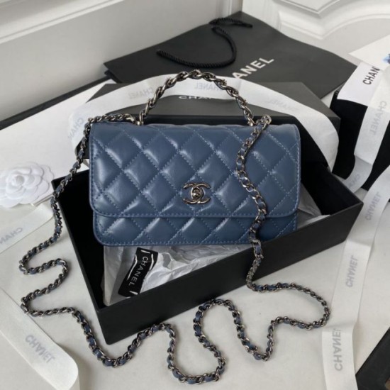 Perfette Qualità Repliche Borsa a tracolla Borsa AP3566 Blu Imitazione