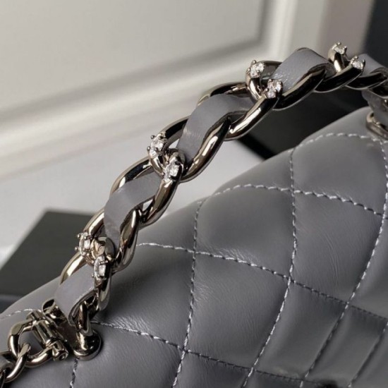 Replica perfetta Borsa a tracolla Borsa AP3566 Grigia Imitazione Outlet Online