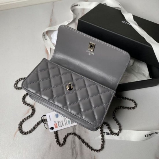 Replica perfetta Borsa a tracolla Borsa AP3566 Grigia Imitazione Outlet Online