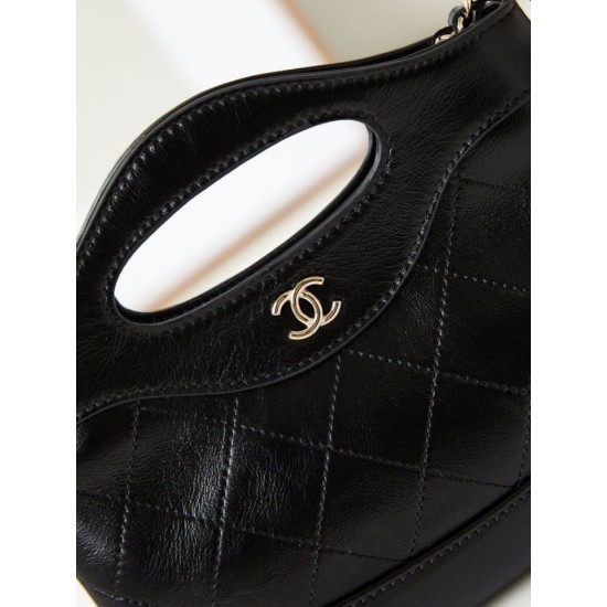 Migliore Replica 31 Mini Shopping Borsa Pochette con catena lucida AS3656 Nera Imitazioni Outlet Italia Perfette Qualità Repliche 31 Mini Shopping Borsa Pochette con catena lucida AS3656 Nera Imitazione