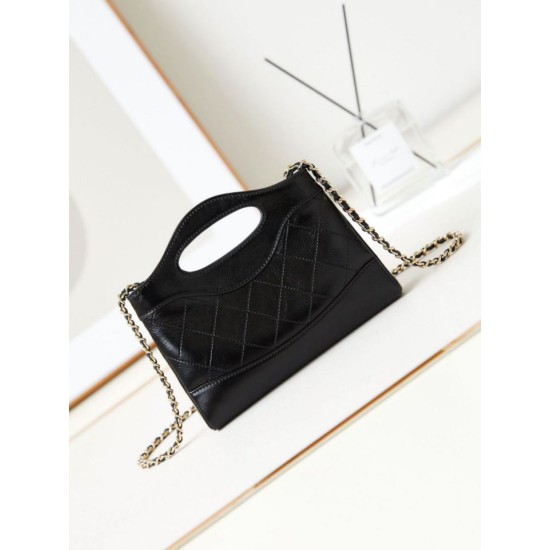 Migliore Replica 31 Mini Shopping Borsa Pochette con catena lucida AS3656 Nera Imitazioni Outlet Italia Perfette Qualità Repliche 31 Mini Shopping Borsa Pochette con catena lucida AS3656 Nera Imitazione