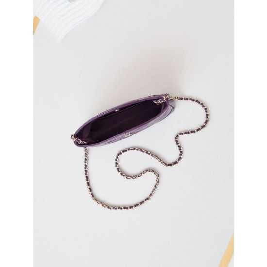 Migliore Replica 31 Mini Shopping Borsa Pochette con catena lucida AS3656 Viola Imitazioni Outlet Italia Replica perfetta 31 Mini Shopping Borsa Pochette con catena lucida AS3656 Viola Imitazione Outlet Online