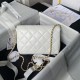 Miglior Falso Borsa 24A con catena di lettere di perle AS5011 Bianca Economiche Premium