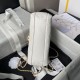Miglior Falso Borsa 24A con catena di lettere di perle AS5011 Bianca Economiche Premium