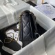 Replica perfetta Borsa 24A con catena di lettere di perle AS5011 Nera Imitazione Outlet Online