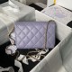Miglior Falso Borsa 24A con catena di lettere di perle AS5011 Viola Economiche Premium