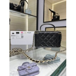 Miglior Falso Borsa a catena 24K Vanity AP2199 Nera Economiche Premium