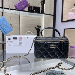 Miglior Falso Borsa a catena 24K Vanity AP2199 Nera Economiche Premium
