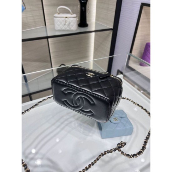 Miglior Falso Borsa a catena 24K Vanity AP2199 Nera Economiche Premium