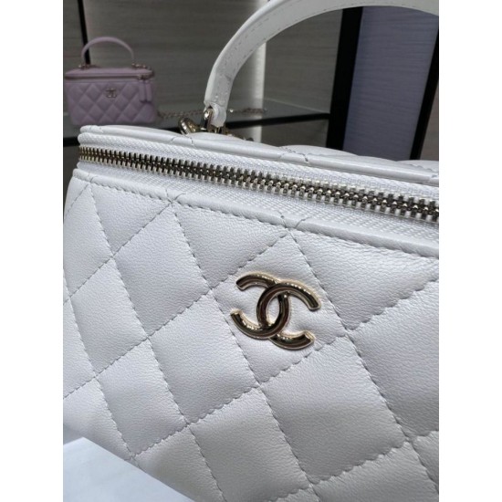 Replica perfetta Borsa a catena 24K Vanity AP2199 Bianca Imitazione Outlet Online
