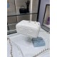 Replica perfetta Borsa a catena 24K Vanity AP2199 Bianca Imitazione Outlet Online